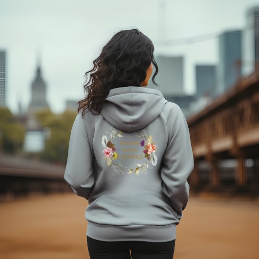 女性と子供のための優しいTシャツ付き開花 パーカ