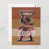 女性と子供の人生は公平ではない;それに慣れなさい。 ポストカード (正面/裏面)