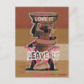 女性と子供の人生は公平ではない;それに慣れなさい。 ポストカード (正面)