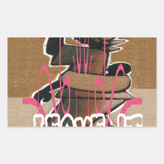 女性と子供の人生は公平ではない;それに慣れなさい。 長方形シール (正面)