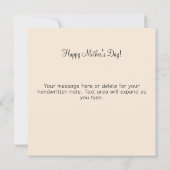 女性と子供の花園 マザーズデー カード (裏面)