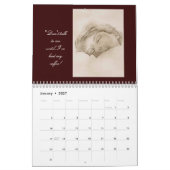 女性と少女のカレンダー カレンダー (1月 2027)