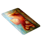 女性と彼女の家 マグネット (右側)