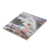 女性と波（Frantisek Kupka著） タイル (側面)