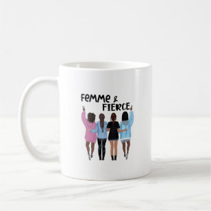女性と激しいやる気を起こさせるマグカップ コーヒーマグカップ