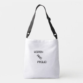 女性と片側誇りを持った編集可能 クロスボディバッグ