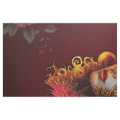 女性と猫の共生の秘密 ファブリック (ファットクウォーター)