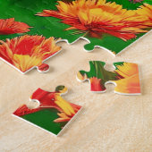 女性と猫 ジグソーパズル (側面)