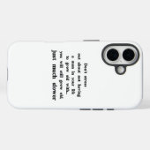 女性と男性に関する面白いテキスト。 Case-Mate iPhoneケース (裏面 (横))