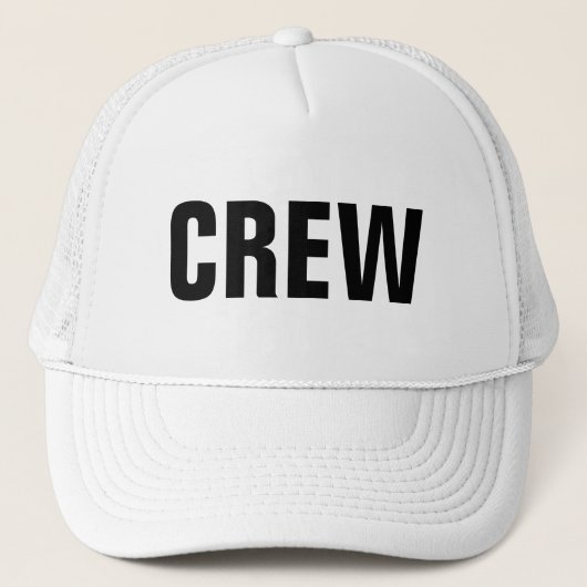 女性と男性のためのスタッフのクルーのセキュリティメンバーハット キャップ (正面)