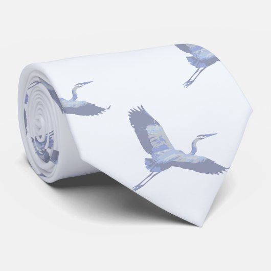 女性と男性のためのブルーヘロンタイ ネクタイ (ロール)