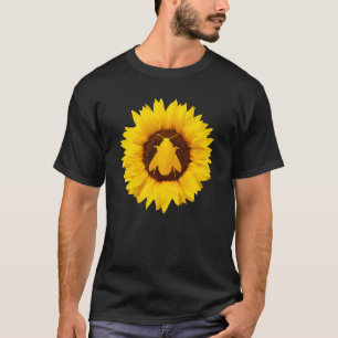 女性と男性のための蜂 ワスピンセージ ひまわり Tシャツ