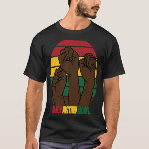 女性と男性のための黒人歴史月拳 Tシャツ