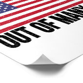 女性と男性のためのE+Pluribus+Unumアメリカ国旗 ポスター (角)