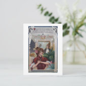 女性と男性の側面の柱 ポストカード (スタンド正面)