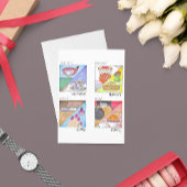 女性と男性の視点 ポストカード