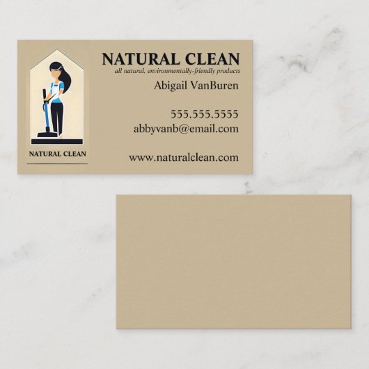 女性と真空 名刺 (正面/裏面)