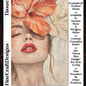 女性と花クローズアップポートレートCJ2デクページ 薄葉紙