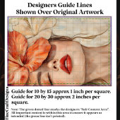 女性と花クローズアップポートレートCJ2デクページ 薄葉紙