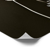 女性と花 ポスター (角)