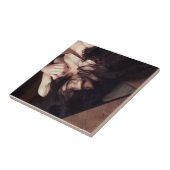 女性と鏡 タイル (側面)