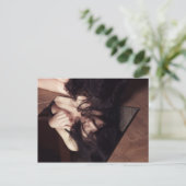 女性と鏡 ポストカード (スタンド正面)