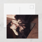 女性と鏡 ポストカード (正面/裏面)