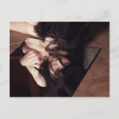 女性と鏡 ポストカード (正面)