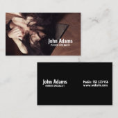 女性と鏡 名刺 (正面/裏面)