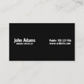 女性と鏡 名刺 (裏面)