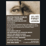 女性と馬、乗馬インストラクター、アカデミー チラシ<br><div class="desc">女性と馬、乗馬のインストラクター、広告名刺の店でアカデミーのフライヤー。</div>