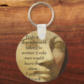 女性についてのエジプトの諺 キーホルダー (正面)
