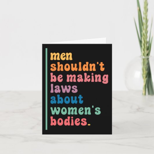 女性について法律を作るべきではない体女性女性 カード (正面)