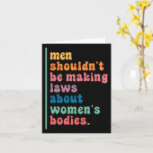 女性について法律を作るべきではない体女性女性 カード (黄色い花)