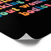 女性について法律を作るべきではない体女性女性 ポスター (角)