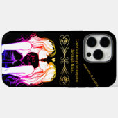 女性にとって愛よくはしゃぐをテーマにした瞬間 Case-Mate iPhoneケース (裏面 (横))