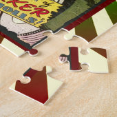 女性による犯罪#1黄金時代の漫画本カバー ジグソーパズル (側面)