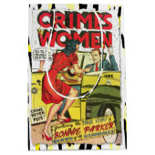 女性による犯罪#1黄金時代の漫画本カバー ミディアムペーパーバッグ (正面)