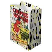 女性による犯罪#1黄金時代の漫画本カバー ミディアムペーパーバッグ (裏面アングル)