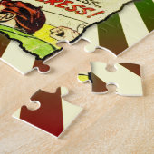 女性による犯罪#2黄金時代の漫画本カバー ジグソーパズル (側面)