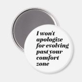 女性に力を与えたことは謝感動的らない マグネット (正面/裏面)