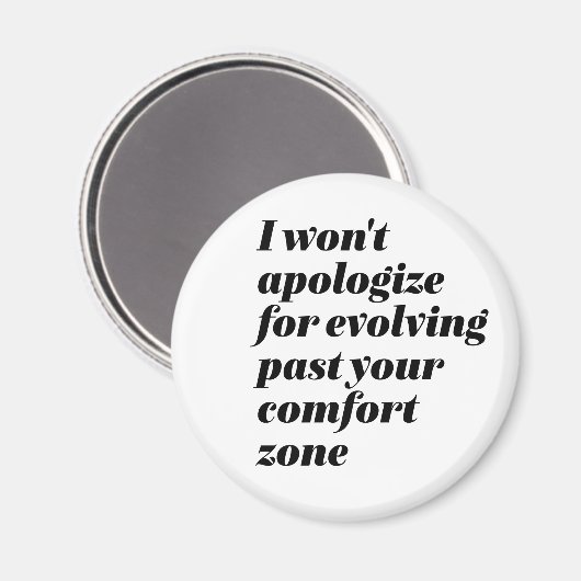 女性に力を与えたことは謝感動的らない マグネット (正面/裏面)