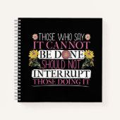 女性に力を与えたフェミニズムの指導者 ノートブック (正面)