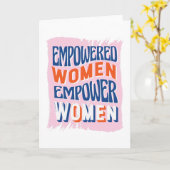 女性に力を与える力を与える カード (黄色い花)