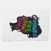 女性に力を与える力を与える キッチンタオル (横)