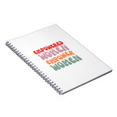 女性に力を与える力を与える – スパイラルノートブック ノートブック (右側)