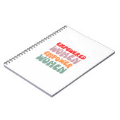 女性に力を与える力を与える – スパイラルノートブック ノートブック (左側)