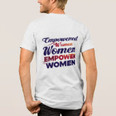 女性に力を与える力を与える トライブレンドＴシャツ (裏面)