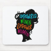 女性に力を与える力を与える マウスパッド (正面)
