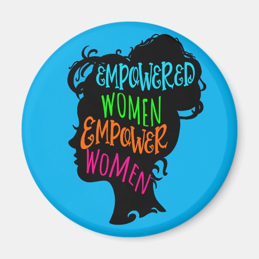 女性に力を与える力を与える マグネット (正面)